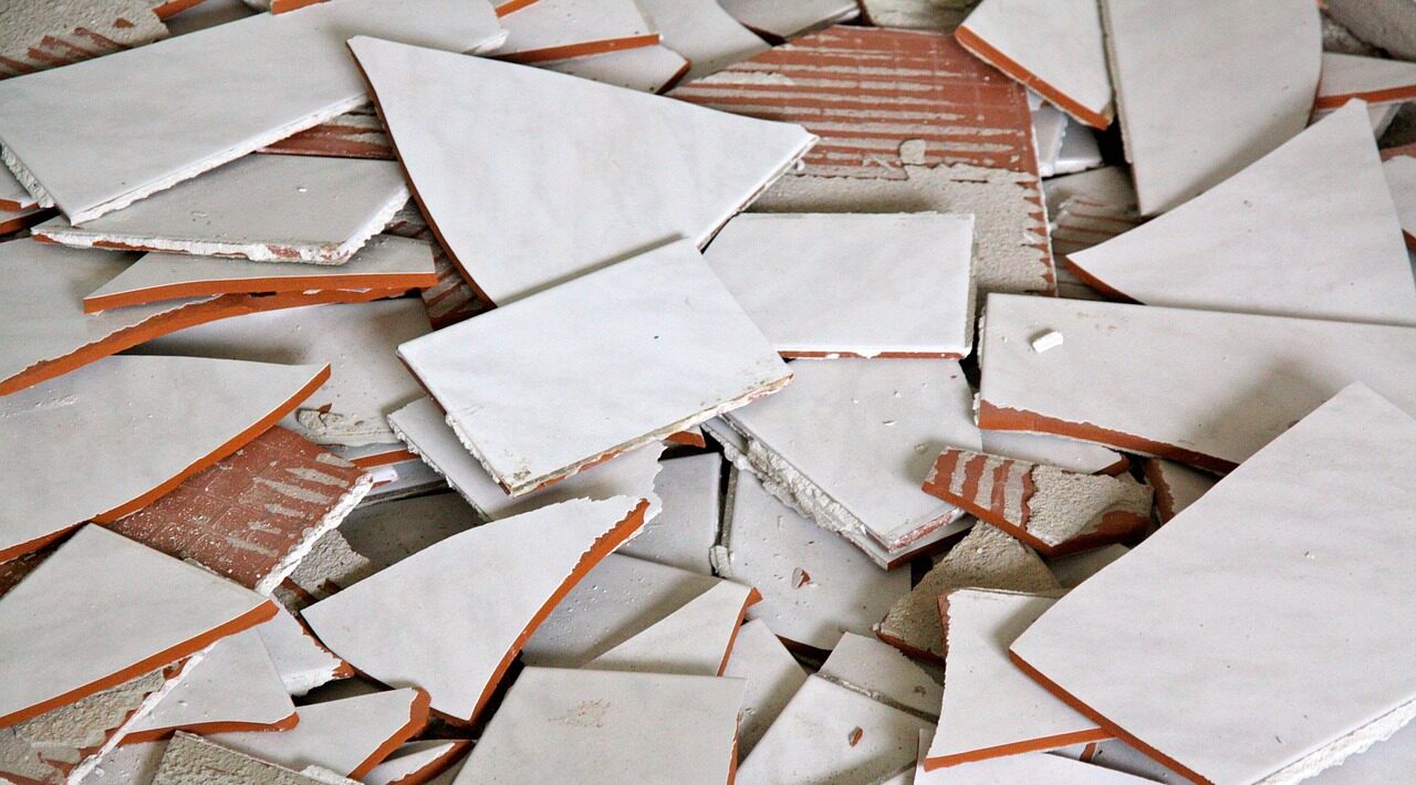 tiles, broken, broken tiles, construction, material, ceramic, repair, work, tiling, dirty, cracked, damaged, smashed, white, broken tiles, broken tiles, broken tiles, broken tiles, broken tiles, tiling